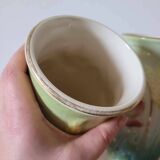 2 vases + Art Nouveau planter signed Gustave de Bruyn