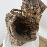 Brutalist turned wood lamp