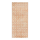 1970s vintage Turkish hand-knotted wool cotton orange runner rug 92x205