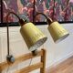 Pair of large modular scandinavian design wall lights from the 1950s.