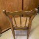 Antique wooden chair, cane seat