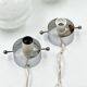 Vintage 70s Glass Table Lamps – White Glass with Metal Stand, Set of 2
