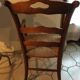 Solid cherry armchair