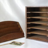 Set trieur vintage en bois