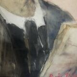 Autoportrait à l’aquarelle par Renée Prinz