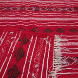 Handmade red berber carpet 240x140cm