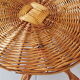 Tripod rattan side table / guéridon from the 1960s-1970s.