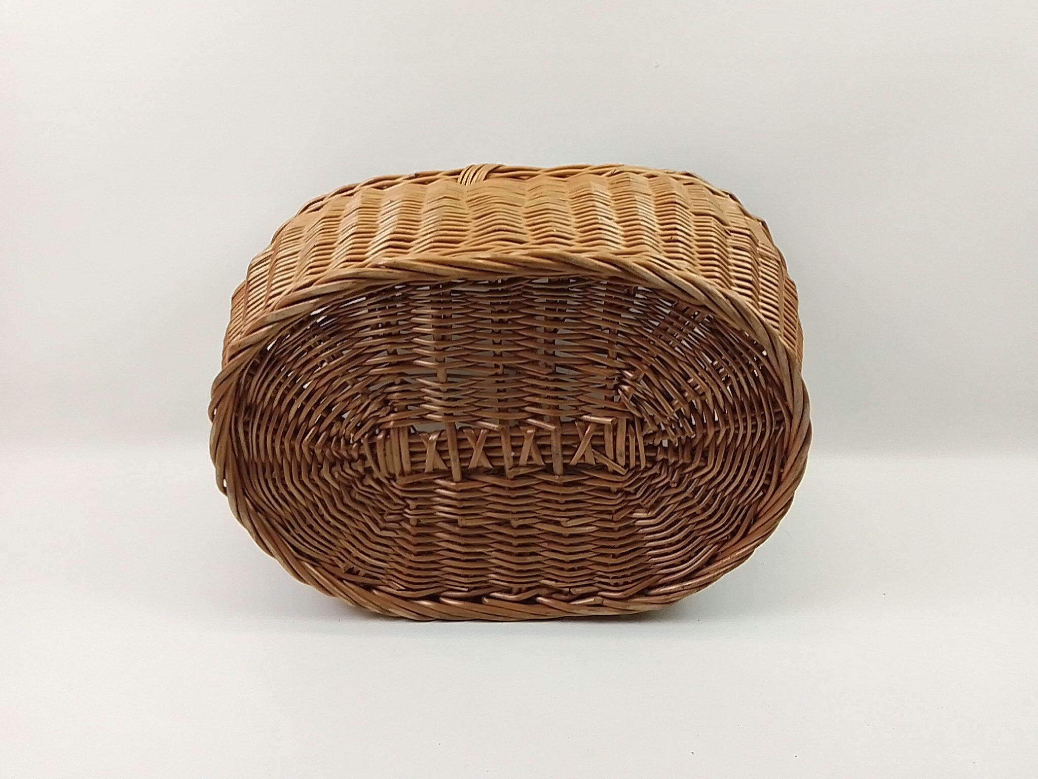 Wicker shopping cart