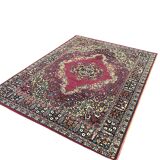 Rectangular rug, floral patterns