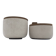 KERAMOS Sèvres - Two covered ceramic pots 1950s