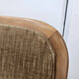 70s three seater sofa in beech