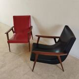 Fauteuil scandinave vintage années 70