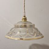Art deco glassware sliding or pendant lamp