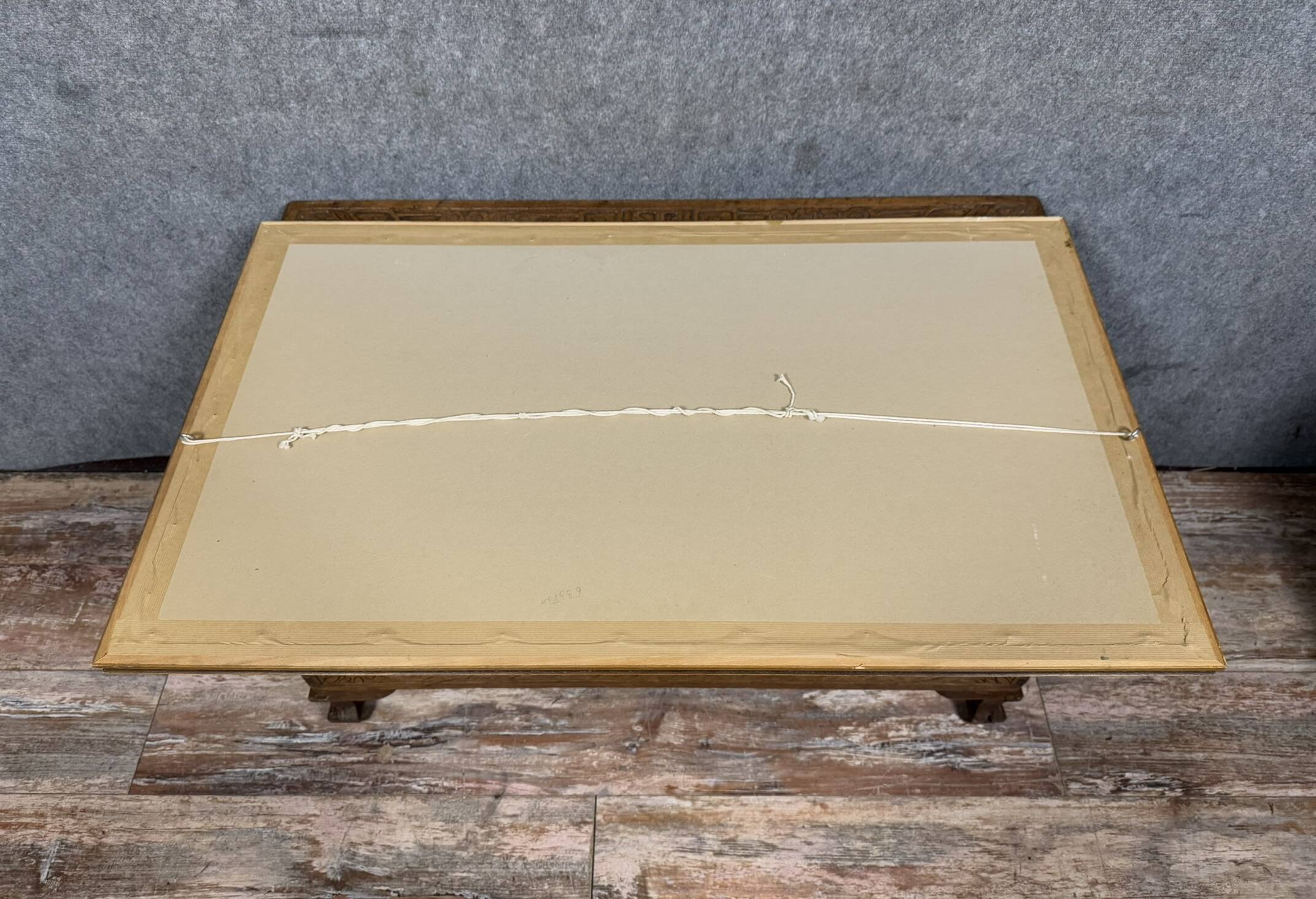 Painting / nude by Mr. Sylvain: red chalk from the Art Deco period signed around 1940