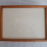 Foldable wooden serving tray