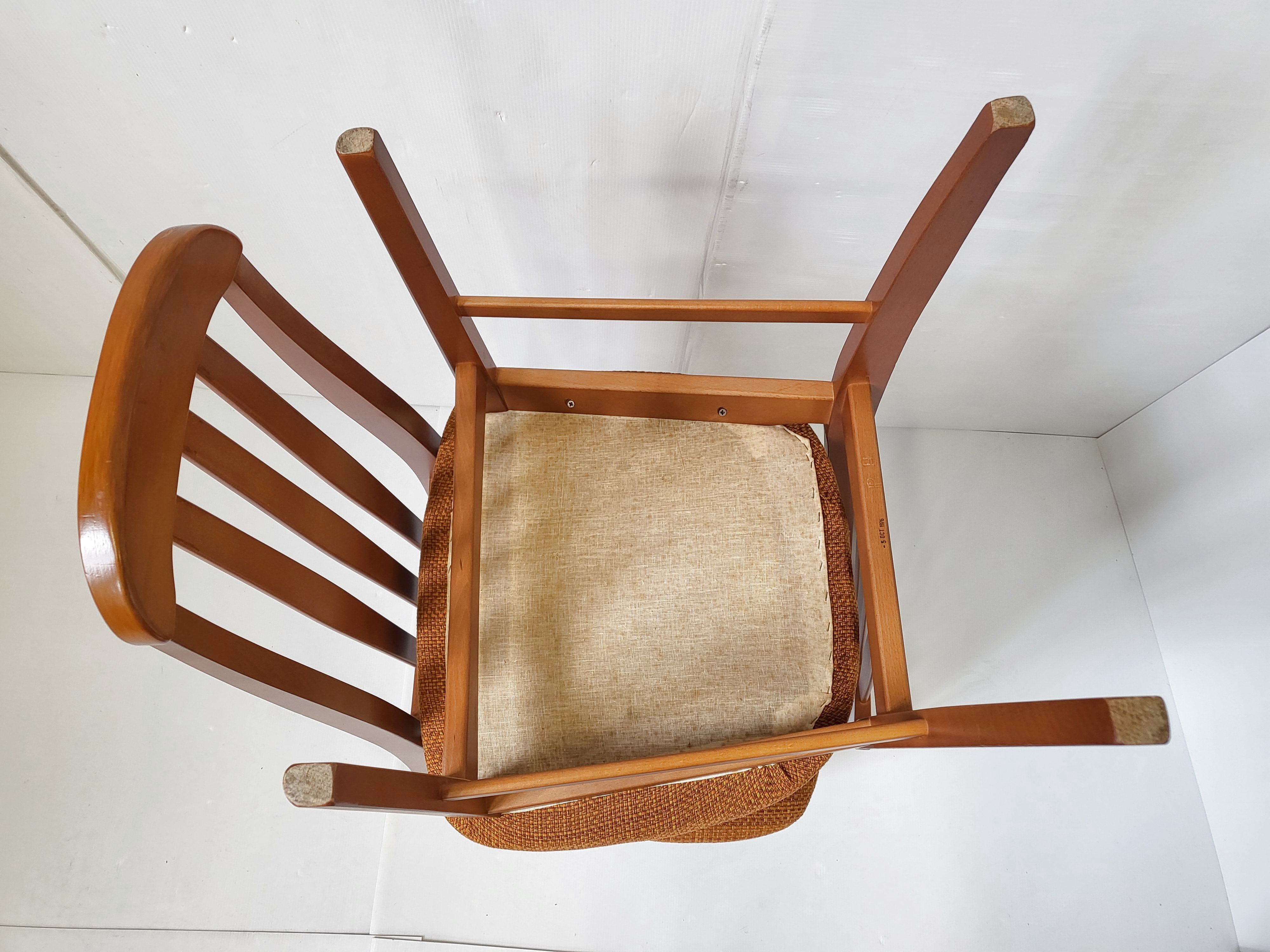 Suite of 4 chairs Jentique 1970 vintage