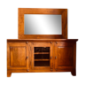 Sideboard set and mirror to hang in solid sustainable mango tree