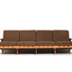 Svante Skogh large Bodo four Seater Sofa in Oak 1957