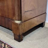 Buffet Empire début XIXème en acajou et dessus marbre noir