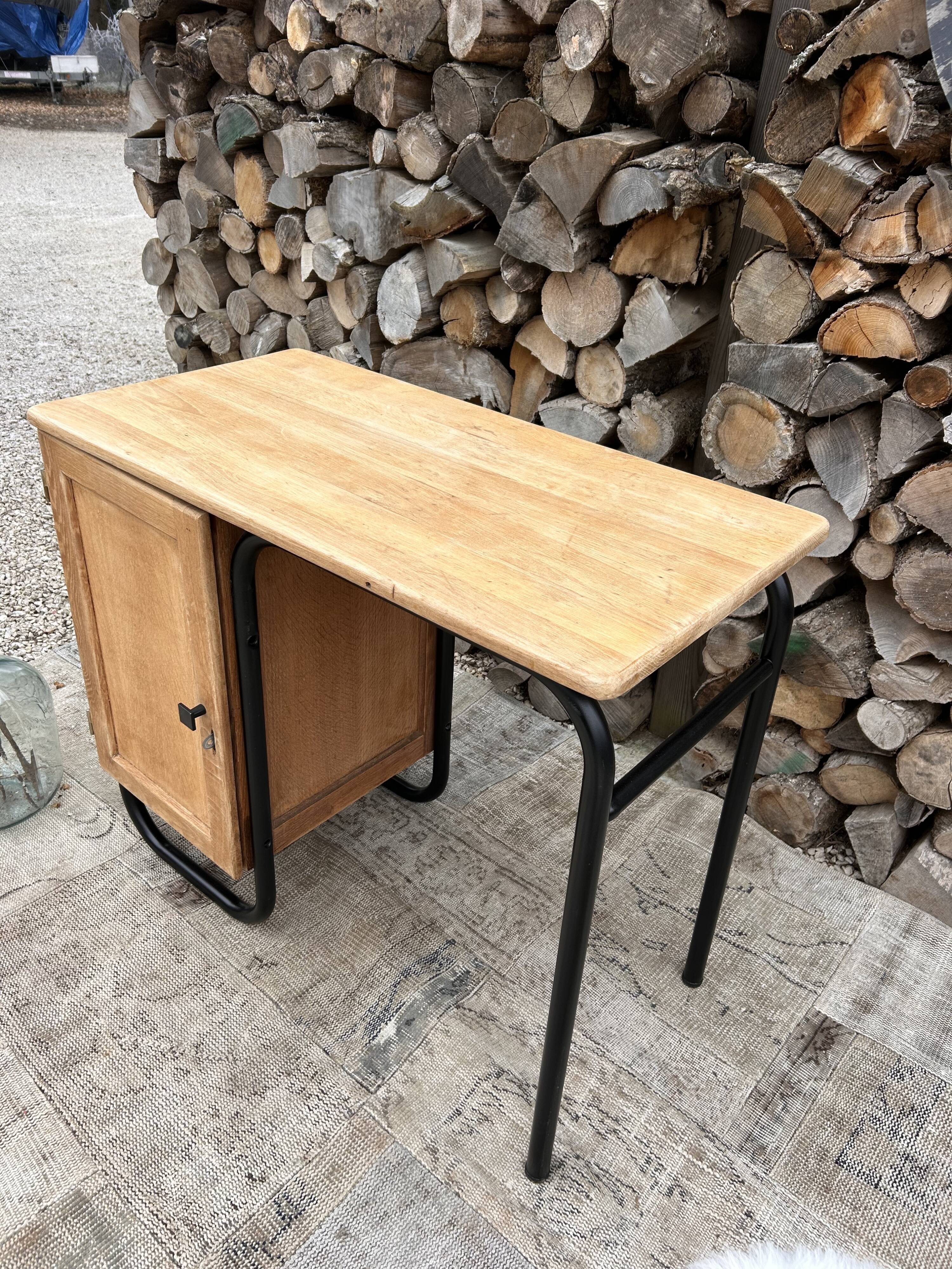 Vintage wood and metal desk