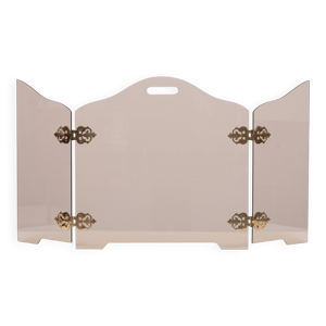 Triptyque pliant en verre