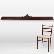 Antique sculpted oak frieze or wall ornament, France ca. 1900