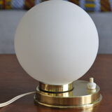 Brass lamp 50s opaline