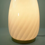 Italian art glass egg table lamp by Vetri Murano, 1970