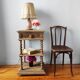 Old solid oak console Louis XIII style