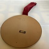 Old garnet velvet mirror