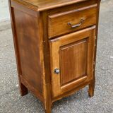 Louis XV wooden chest of drawers and bedside table