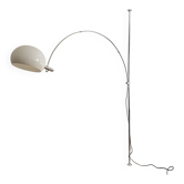 Lampe à arc précoce/lampe à pince avec un abat-jour en plastique par Florian Schulz, Allemagne, années 1970.