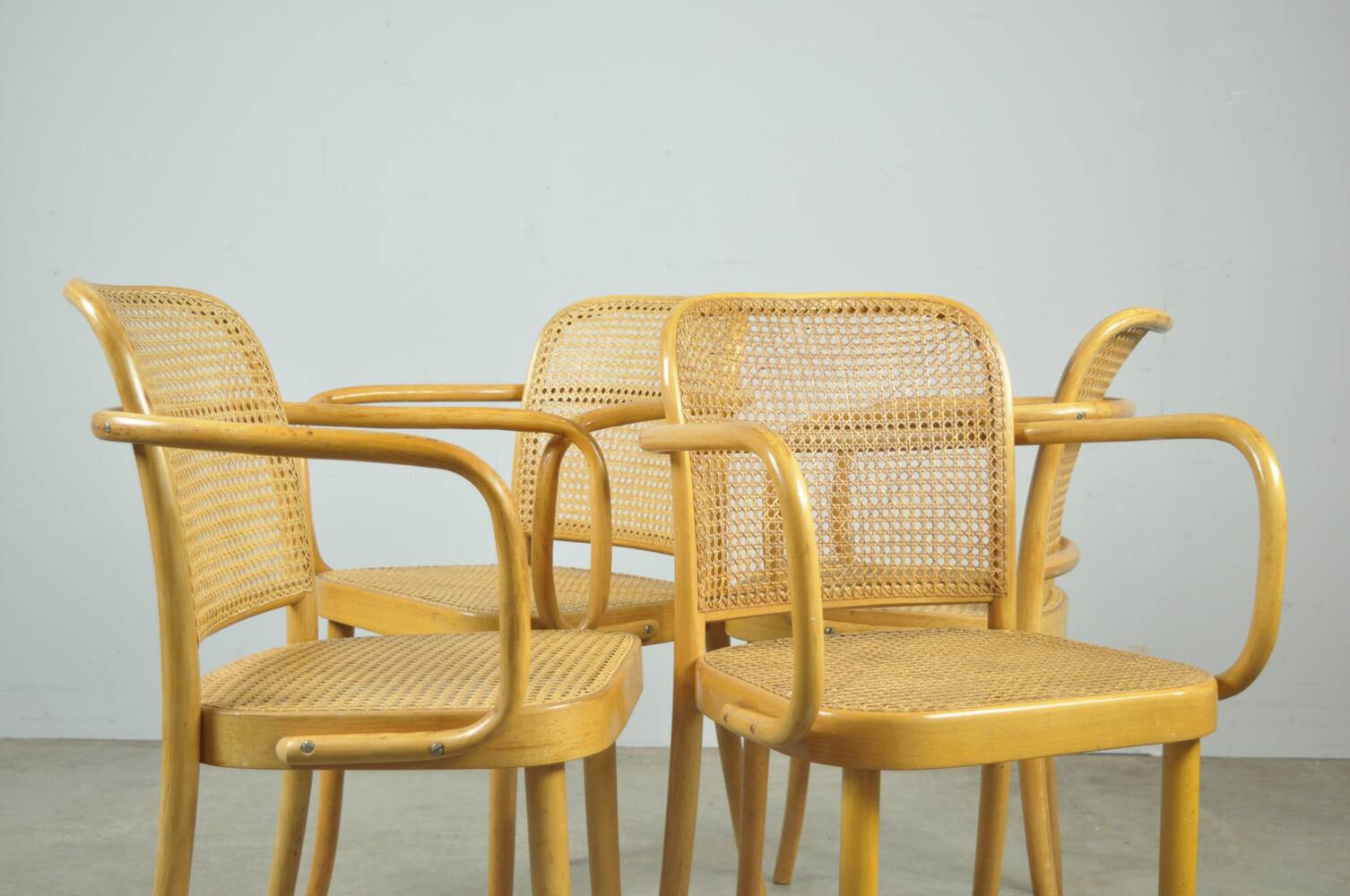 Vintage chairs by Joseph Hoffmann 1950s, Poland