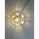 Modern Gold “Tronchi” Murano Glass Flush Mount