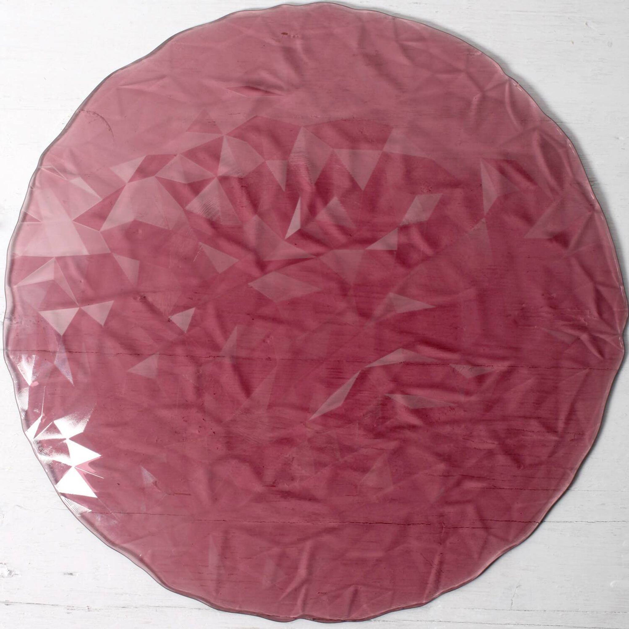 Vintage Bormioli Rocco Purple Glass Plate: Mid-Century Italian Decor