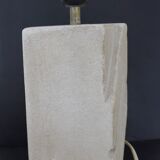 Sclupted stone lamp base with lampshade