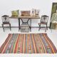 Tapis Kilim vintage turc en laine