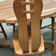 Rare majestic Depuydt brutalist oak dining set/chairs/table– Belgium, 1970s