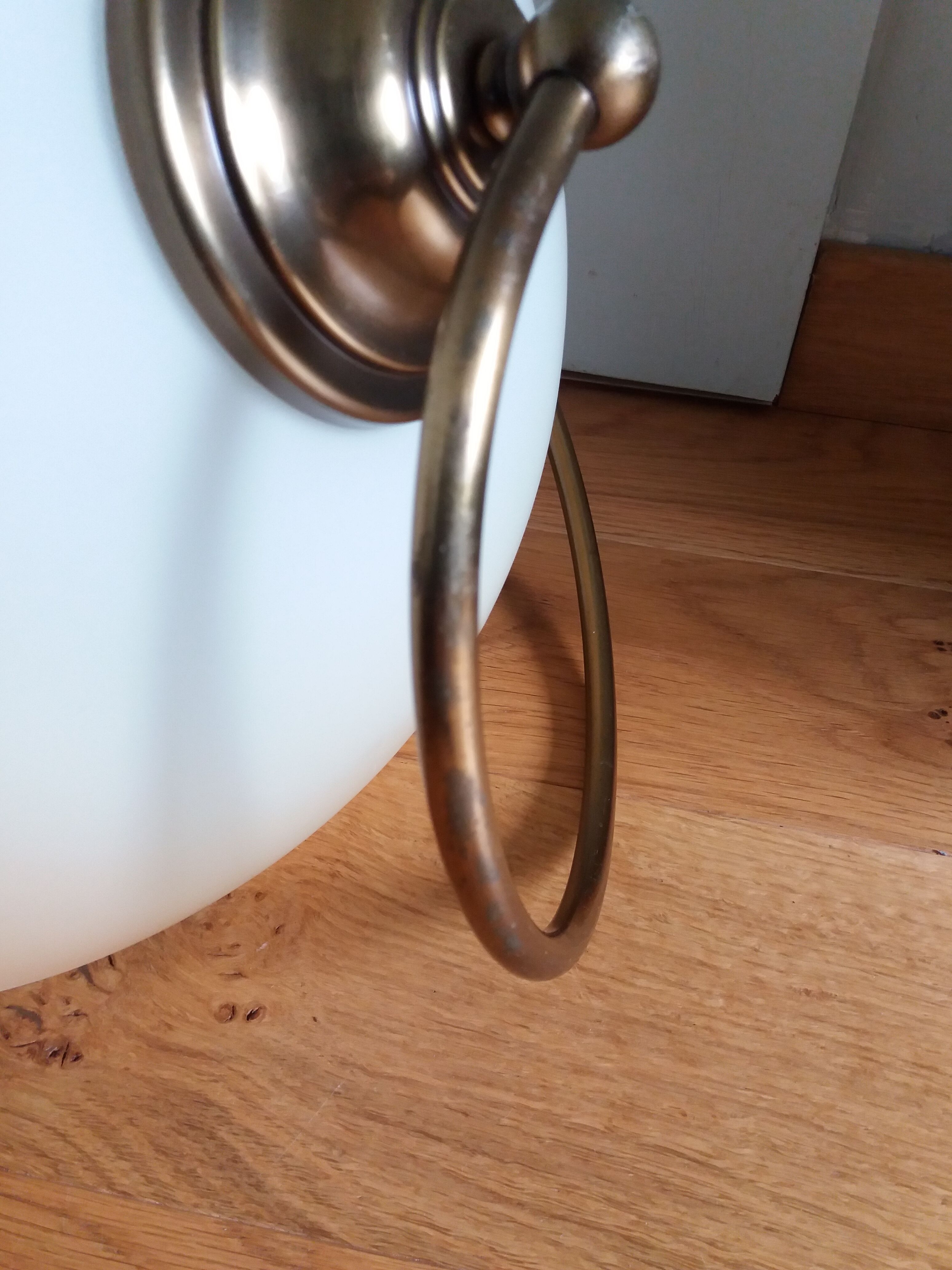 Ceiling lamp suspension brand C.V.L model Cogolin glass and brass