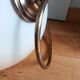 Ceiling lamp suspension brand C.V.L model Cogolin glass and brass