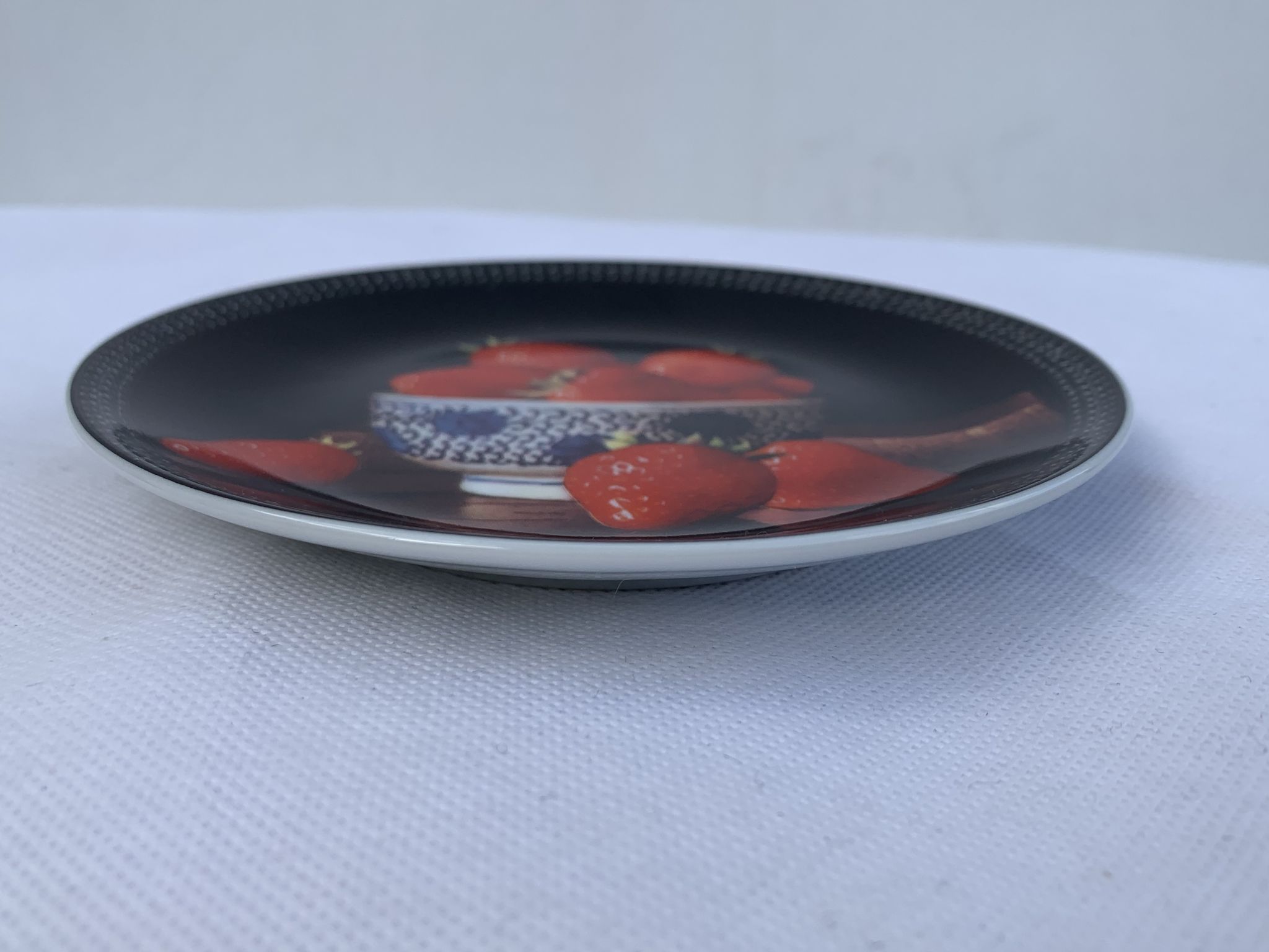 Jean-Claude Chauray strawberry plate for Bernardaud Limoges