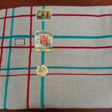 Basque tablecloth red and green stripes