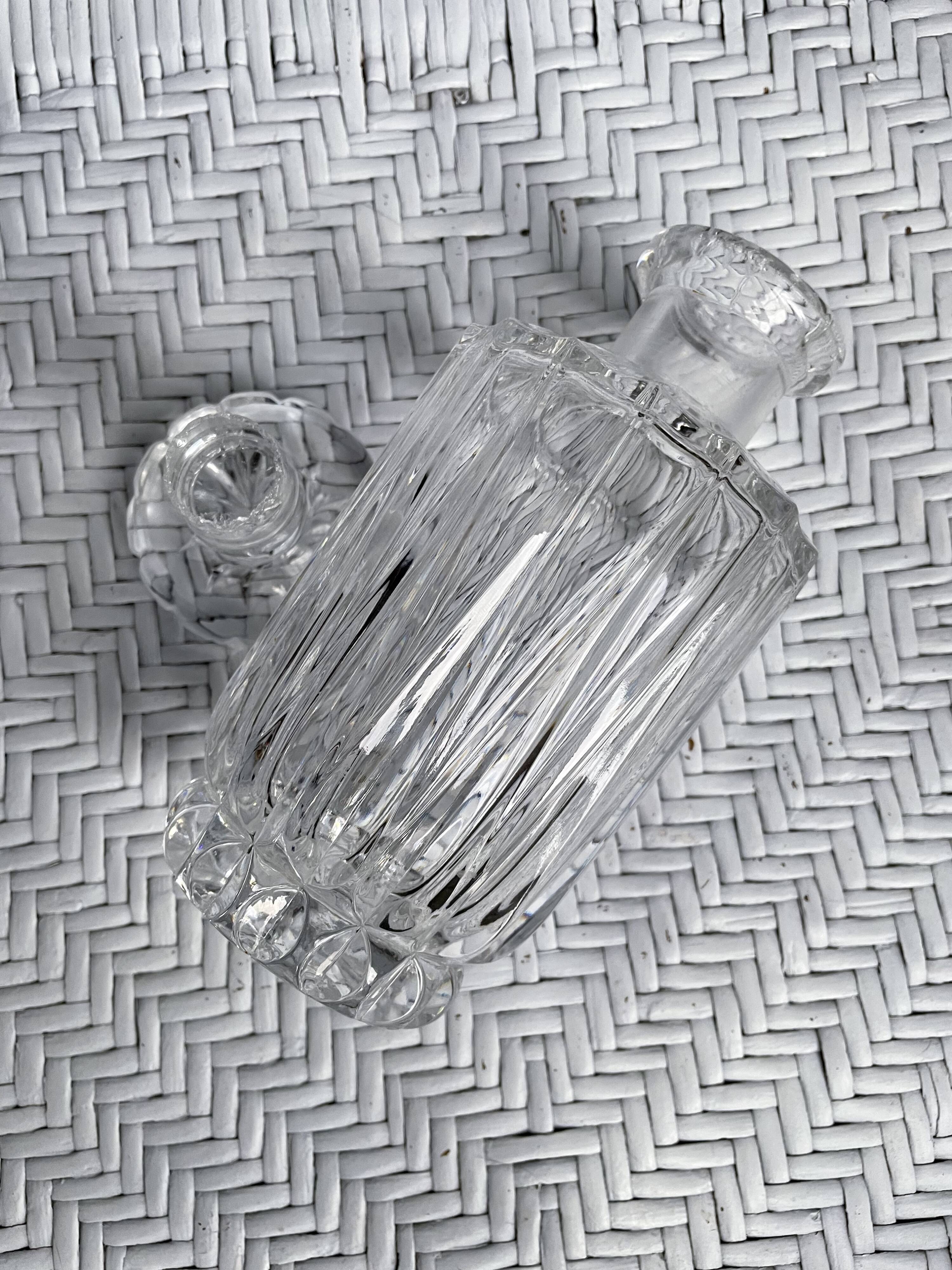 Carafon en cristal taillé H21