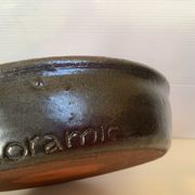 Koramic red and black ceramic empty pocket ashtray