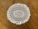 1 napperon au crochet, ovale, vintage ancien