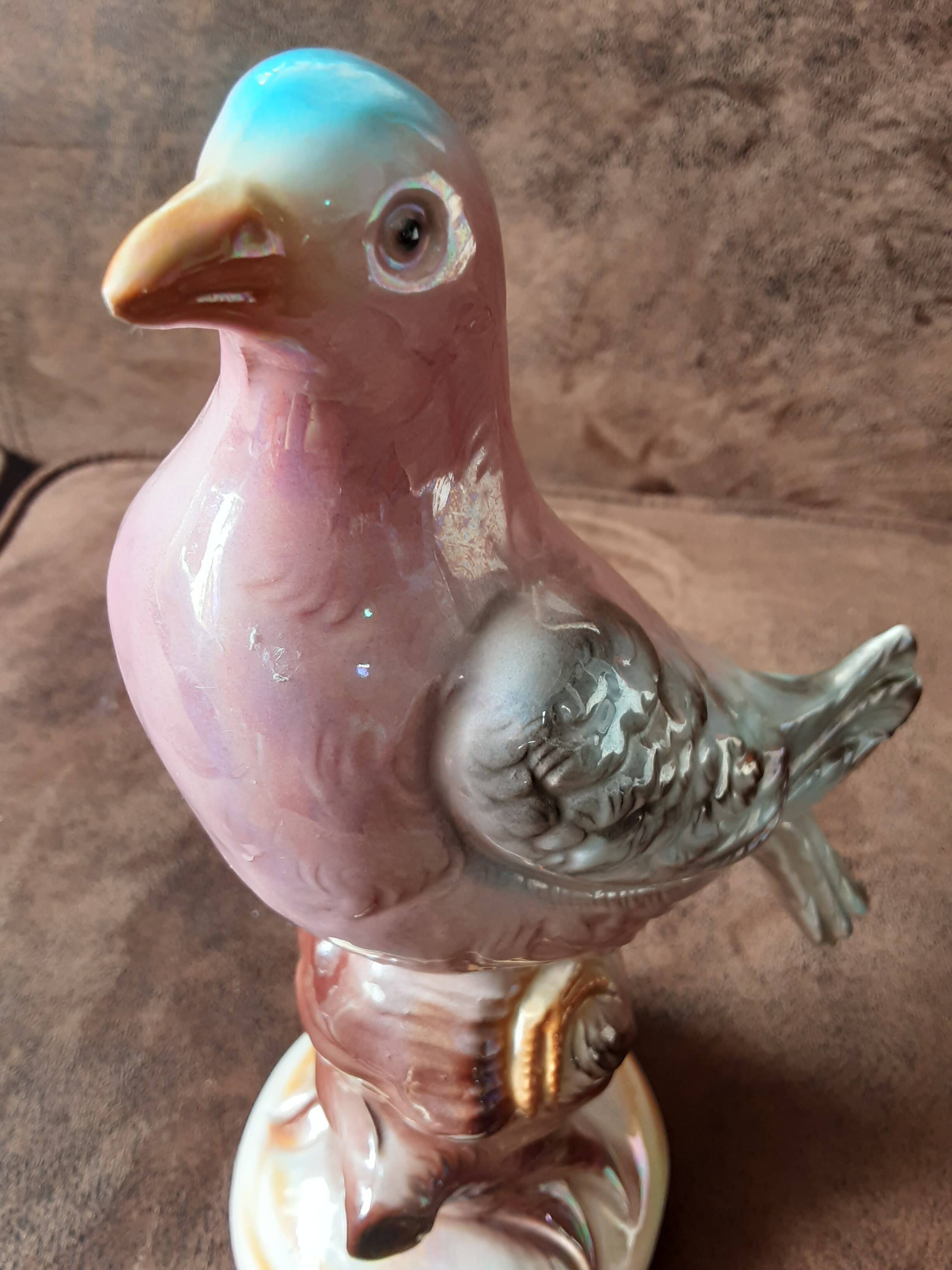 Italian ceramic dove-shaped trinket