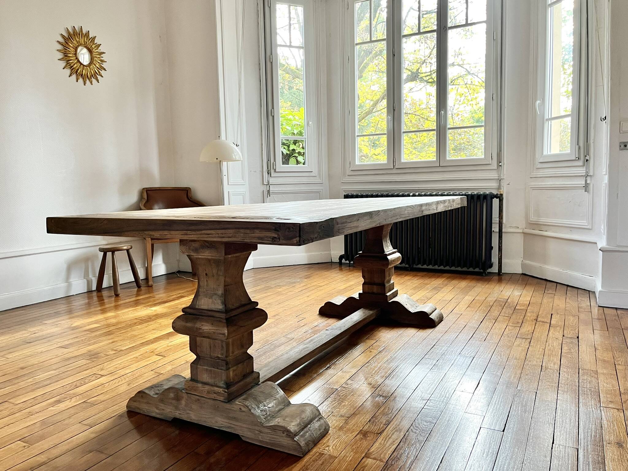Monastery table SPIRITO in solid oak - length 200 cm
