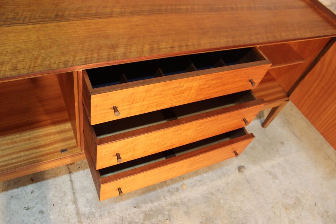 Vintage Scandinavian style teak sideboard by Younger, 60s