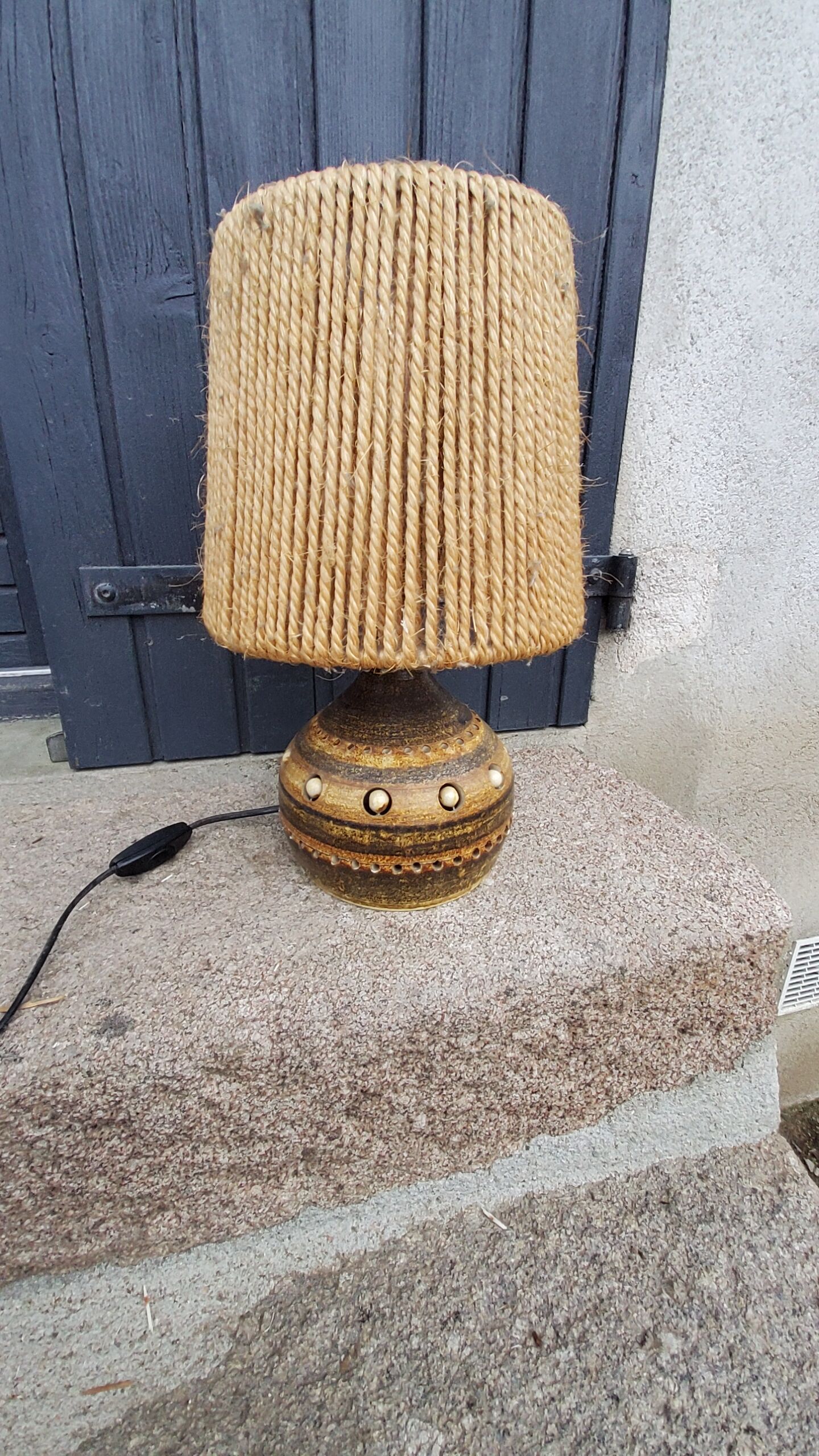 Georges Pelletier's ceramic lamp rope lampshade