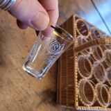 1930 wicker liqueur service basket